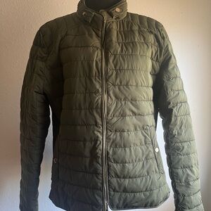 New York & Company Olive Puffer Jacket